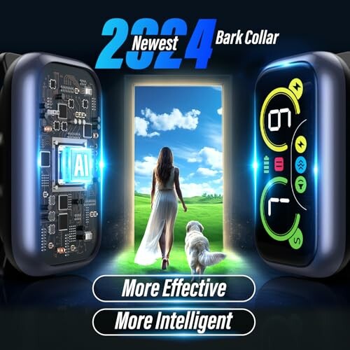 2024 newest bark collar with AI technology, effective and intelligent features.