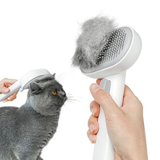 Aumuca Cat Brush with Release Button