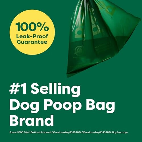 #1 selling dog poop bag brand with 100% leak-proof guarantee