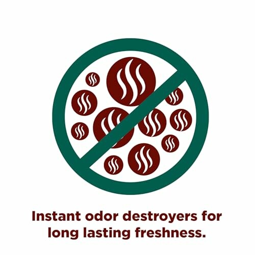 No odor symbol with text for freshness.