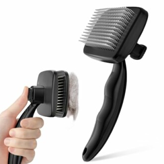 Pecute Self-Cleaning Slicker Brush