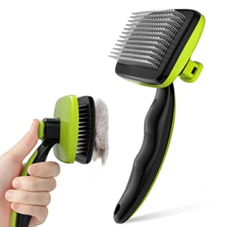 Pecute Self-Cleaning Slicker Brush