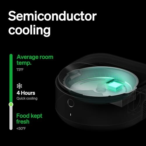 Semiconductor cooling device diagram with quick cooling feature.