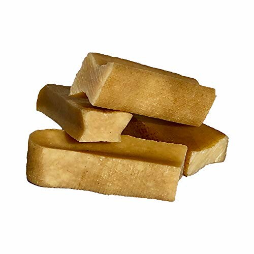 Stack of natural yak cheese dog chews.